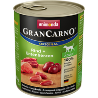 Консервированный корм для собак Animonda GranCarno Original Adult beef + duck hearts 0.4 кг