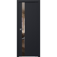 Межкомнатная дверь ProfilDoors 62U R 90x200 (черный матовый, стекло зеркало)