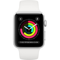 Умные часы Apple Watch Series 3 42 мм (серебристый алюминий/белый)