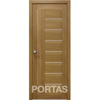 Межкомнатная дверь Portas S29 70x200 (орех карамель, стекло мателюкс матовое)