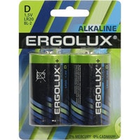 Батарейка Ergolux Alkaline LR20 BL-2 2шт