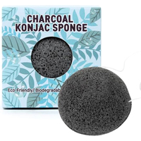 Губка для лица After Spa Charcoal Konjac Sponge