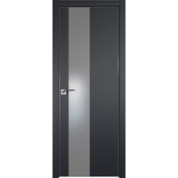 Межкомнатная дверь ProfilDoors 5E 90x200 (черный матовый/стекло серебряный лак)