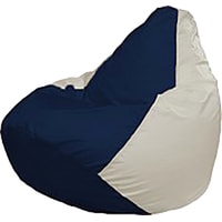 Кресло-мешок Flagman Груша Мега Super Г5.1-51 (тёмно-синий/белый)