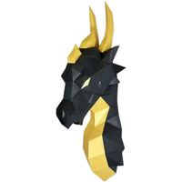 PaperCraft PAPERRAZ Дракон Парамон (черный/золотистый)