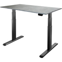 Стол для работы стоя ErgoSmart Ergo Desk Prime 1200x650x18 мм (бетон чикаго/черный) в Бресте