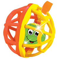 Развивающая игрушка Азбукварик Мячик Хохотуша 2049 (оранжевый/желтый)