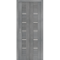 Межкомнатная дверь el'Porta Porta X Порта-22 складная (Grey Veralinga)