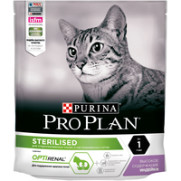 Сухой корм для кошек Pro Plan Sterilised Adult Optirenal для стерилизованных с индейкой 400 г