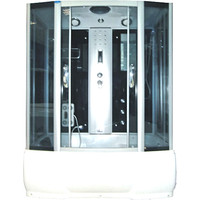 Душевая кабина Водный мир ВМ-8206 170x85 (черный/тонированное стекло)