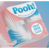 Туалетная бумага Pooh! Classic 2 слоя 4 рулона