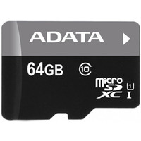 Карта памяти ADATA Premier microSDXC UHS-I U1 (10 Class) 64 Gb (AUSDH64GUICL10-RA1)