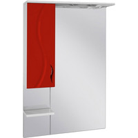  Ювента Бриз БШН32-65 шкаф с зеркалом красный левый