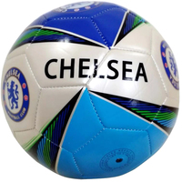 Футбольный мяч Zez FT-1102 (5 размер, сине-бело-голубой/Челси)
