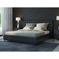 Кровать Ormatek Corso-3 190x200 (экокожа, кайман черный)