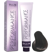 Крем-краска для волос Ollin Professional Performance 4/1 шатен пепельный