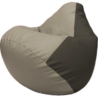 Кресло-мешок Flagman Груша Макси Г2.3-0216 (светло-серый/черный)