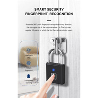 Дверной замок Bozzys Smart Fingerprint Lock Padlock PL-P4 (черный)