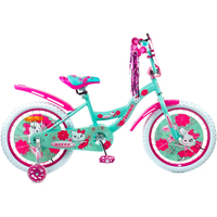 Детский велосипед Favorit Kitty 18 KIT-18GN (розовый/бирюзовый)