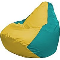 Кресло-мешок Flagman Груша Медиум Г1.1-264 (жёлтый/бирюза)