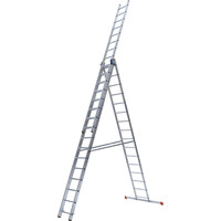 Лестница-стремянка Мастер-Инструмент алюминиевая трехсекционная 8 ступеней