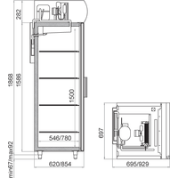 Торговый холодильник Polair Standard DM105-S