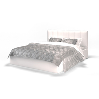 Кровать MLK Элен 200x120 (Экокожа/Vega white)