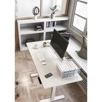 Стол для работы стоя ErgoSmart Electric Desk Compact (дуб натуральный/белый)