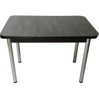 Кухонный стол Solt СТД-10 (северное дерево темное/ноги круглые хром)