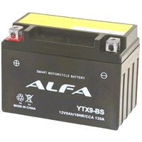 Мотоциклетный аккумулятор ALFA YTX9-BS (9 А·ч)