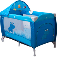 Манеж-кровать Coto baby Samba Lux (голубой)