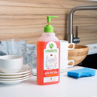 Средство для мытья посуды Synergetic антибактериальное, с ароматом арбуза Арбуз 500 мл