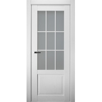 Межкомнатная дверь Belwooddoors Амели 60 см (стекло, экошпон, дуб бранта/мателюкс белый)