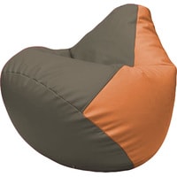 Кресло-мешок Flagman Груша Макси Г2.3-1720 (серый/оранжевый)