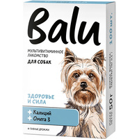 Лакомство для собак Balu Здоровье и сила с кальцием и Омега-3 50 г (100 таблеток)
