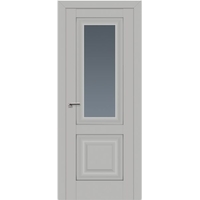Межкомнатная дверь ProfilDoors 28U L 60x200 (манхэттен/мателюкс графит серебро)