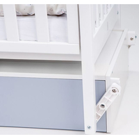 Классическая детская кроватка Верес Соня ЛД-5 (белый/серый)