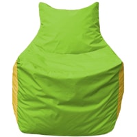 Кресло-мешок Flagman Фокс Ф2.1-167 (салатовый/желтый)