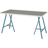 Стол Ikea Линнмон/Лерберг (светло-серый/синий) 293.310.14