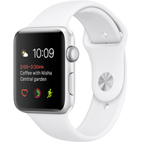 Умные часы Apple Watch Series 1 38mm Silver with White Sport Band [MNNG2]