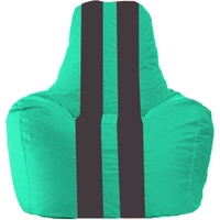 Кресло-мешок Flagman Спортинг С1.1-283 (бирюзовый/черный)