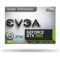 Видеокарта EVGA GeForce GTX 960 4GB GDDR5 FTW Gaming ACX 2.0+ [04G-P4-3969-KR]