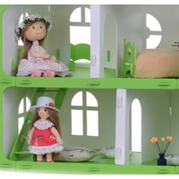 Кукольный домик Krasatoys Загородный дом София с мебелью 000264 (белый/салатовый)