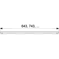 Сливная решетка Tece Lines 600721 (матовая)