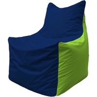 Кресло-мешок Flagman Фокс Ф2.1-43 (синий темный/салатовый)