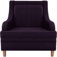 Интерьерное кресло Brioli Луи (велюр, B40 фиолетовый/светлые ножки)
