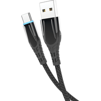 Кабель Olmio 041629 USB Type A - USB Type C (1.2 м, черный)