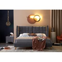 Кровать Halmar Scandino 160x200 (серый)