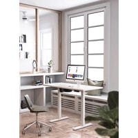 Стол для работы стоя ErgoSmart Electric Desk Compact (дуб натуральный/белый)