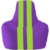 Кресло-мешок Flagman Спортинг С1.1-31 (фиолетовый/салатовый)